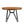 Mid Century Modern Round Dining Table with Metal Legs and Open Shelf