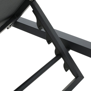 Modern Chaise Lounge With Water Resistant Fabric Cushions