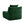 Armless Sofa With Pillow Teddy Fabric - Green