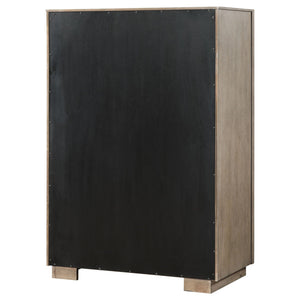 Prescott - 5 Drawer Bedroom Chest With Mitered Trim - Taupe