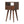 Solid Wood Mini Nightstand, 1-Drawer, 1 Open Slot, Chestnut