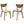 Mid-Century Modern Upholstered Dining Chair (Set of 2)