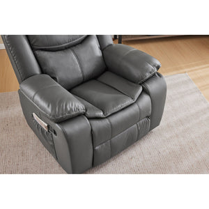 Recliner Chair With Vibration And Heating - Gray
