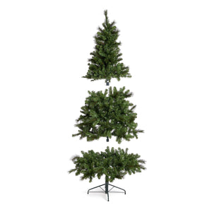 Home Heritage Cascade Quick Set 7 Foot 450 LED Pre-Lit Artificial Christmas Tree