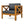 Outdoor Acacia Wood Club Wooden Armchair with Cushions (Set of 4)