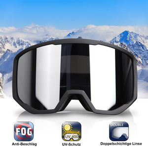 EXP VISION Ski/Snowboard Goggles for Men Women, OTG Snow Goggles Anti Fog UV Protection