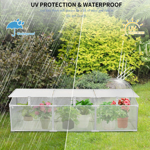 Polycarbonate Greenhouse For Outdoors In Winter - Silver