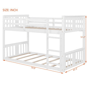 Solid Construction Bunk Bed & Ladder
