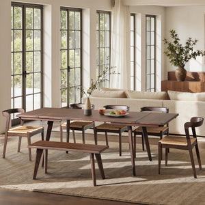 Capri 59-90.5" Solid Dining Table