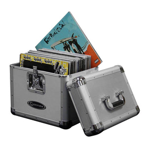 Odyssey KROM Transport Case for 70, 12 Inch Vinyl Records, Silver (2 Pack) - TRAPSKI
