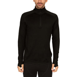Midweight Men's Wool 1/4 Zip - 100% Merino Wool - TRAPSKI
