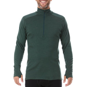 Midweight Men's Wool 1/4 Zip -  100% Merino Wool