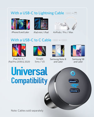 Anker <b>PowerDrive III</b> Duo USB-C Car Charger - TRAPSKI