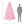Artificial Christmas Tree - Pink 7ft
