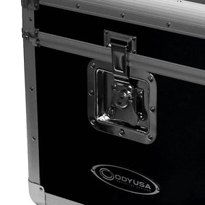 Odyssey KROM Transport Case for 70, 12 Inch Vinyl Records, Black (2 Pack)