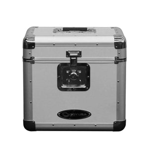Odyssey KROM Stacking Transport Case for 70, 12 Inch Vinyl LPs, Silver (2 Pack) - TRAPSKI