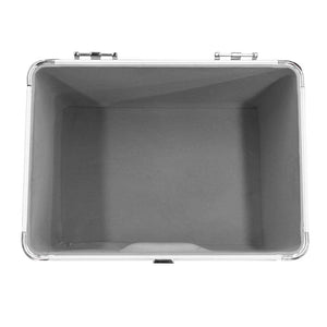 Odyssey KROM Stacking Transport Case for 70, 12 Inch Vinyl LPs, Silver (2 Pack) - TRAPSKI