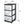 Sterilite 3-Drawer Plastic Rolling Storage Cart, Clear with Black Frame (2-Pack)