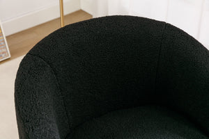 Teddy Fabric Swivel Accent Armchair Barrel Chair
