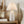 Textured Ceramic Table Lamp with Fluted Fabric Shade - White