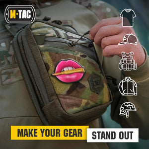 M-Tac Patch Pink Lips with Bullet PVC