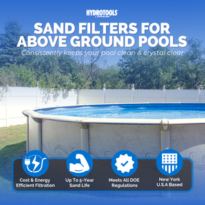 HYDROTOOLS by Swimline 19" Sand Filter Combo w/ Stand, 4500 GPH, 175lb Capacity