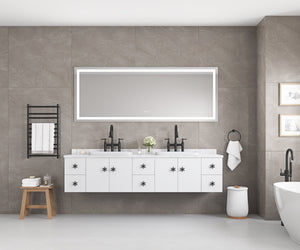 96" x 36" LED Bathroom Mirror with Front and Backlight