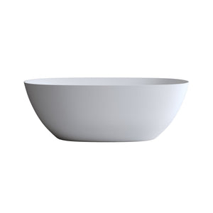 69" Freestanding Bathtub Resin Stone Soaking Tub