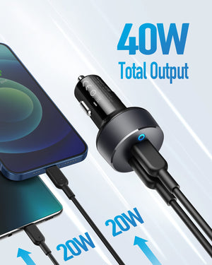 Anker <b>PowerDrive III</b> Duo USB-C Car Charger - TRAPSKI
