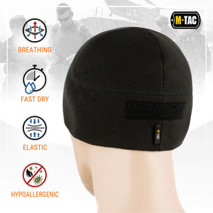 M-Tac Fleece Tactical Watch Cap Beanie With Patch Panel (270 g/m2) - TRAPSKI