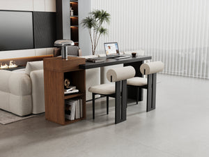 Modern Two-Tone Sofa Side Table