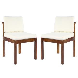 Acacia Wood Outdoor Dining Chair (Set of 2)
