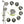 Multi Function Dual Shower Head Shower System With 4.7