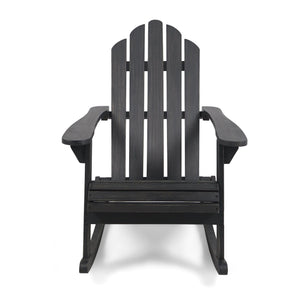 Echoes Outdoor Acacia Wood Adirondack Rocking Chair