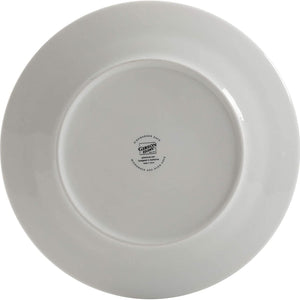 Gibson Netherwood 12 Piece Round Glaze Dinnerware Plates, Bowls, and Mugs, White