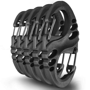 M-Tac Plastic S-Binner Carabiners - (Set of 5)