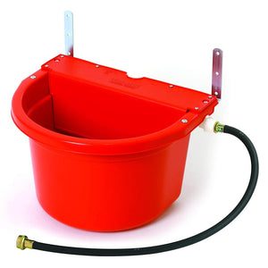 Little Giant 4 Gal Auto Float Controlled Waterer Livestock Trough, Red (3 Pack)