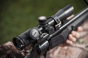 TruGlo 4 x 32 In Compact Illuminated Aluminum Shotgun Scope w/ Rings, Camouflage
