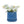 Set of 2 Ceramic Flowerpot, 7' Modern Planter for Patio, Garden, Windowsill - Navy Blue
