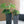 9.4x9.4x18.1' Cement Planter Large, Indoor Outdoor Garden Functional Decor