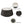 Light Sintered Stone Top Cup Shape Leather Coffee Table