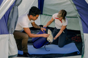 Stansport Packlite Sleeping Pad - Blue - Deluxe - 72 x 19 x 5/8