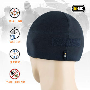 M-Tac Fleece Tactical Watch Cap Beanie With Patch Panel (270 g/m2) - TRAPSKI