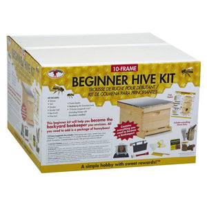 Little Giant 10-Frame Deluxe Beginner Backyard Beekeeping Hive Starter Kit - TRAPSKI