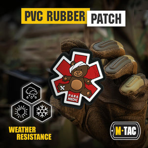 M-Tac Morale Patch Paramedic Bear PVC - TRAPSKI