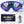 COOLOO Ski Goggles, 2 Pack Snow Goggles Snowboard Goggles for Men Women Kids - UV Protection Foam Anti-Scratch Dustproof