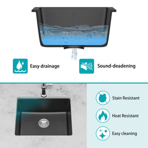 Quartz Kitchen Sink - 21" x 18" x 9.65"