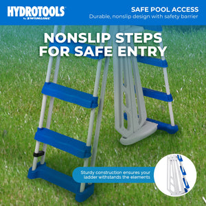 Swimline A-Frame Above Ground Pool Ladder w/ Barrier for 48" to 52" Pool Height - TRAPSKI