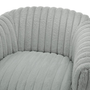 Alexa - Barrel Swivel Chair - Gray