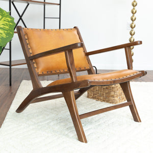 Daniel - Arm Chair - Brown / Tan